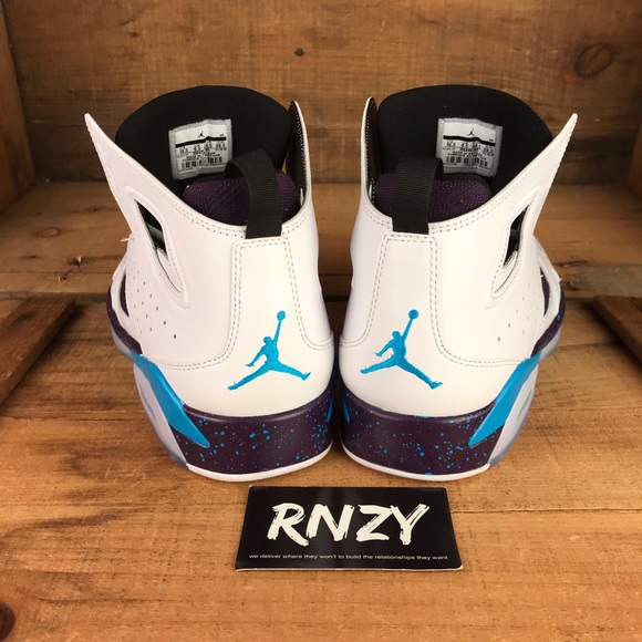 NEW Nike Jordan Flight Club 91 White/Blue Lagoon - Picture 4 of 6